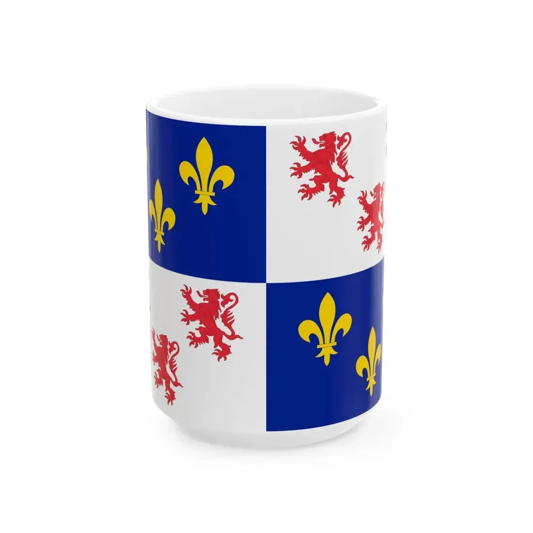 Flag of Picardie (Belgium) White Coffee Mug 15oz - Go Mug Yourself
