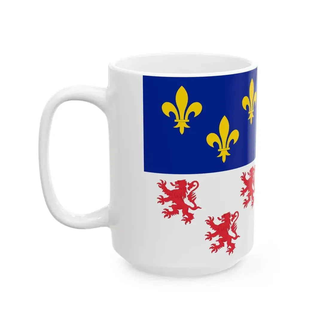 Flag of Picardie (Belgium) White Coffee Mug - Go Mug Yourself
