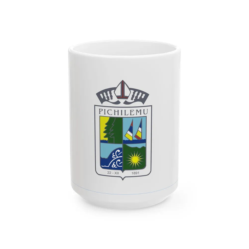 Flag of Pichilemu (Chile) White Coffee Mug 15oz - Go Mug Yourself
