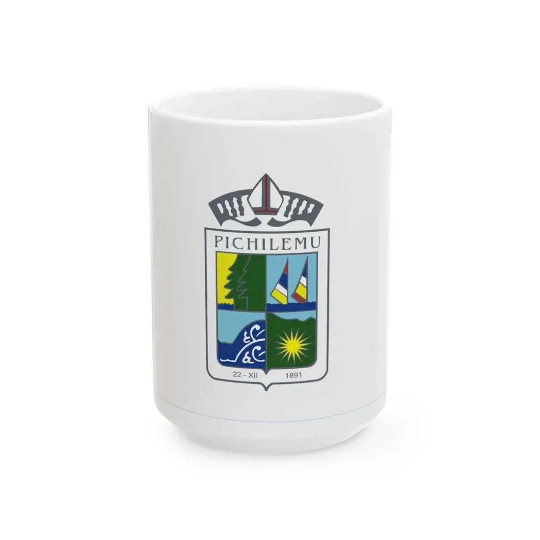 Flag of Pichilemu (Chile) White Coffee Mug 15oz - Go Mug Yourself