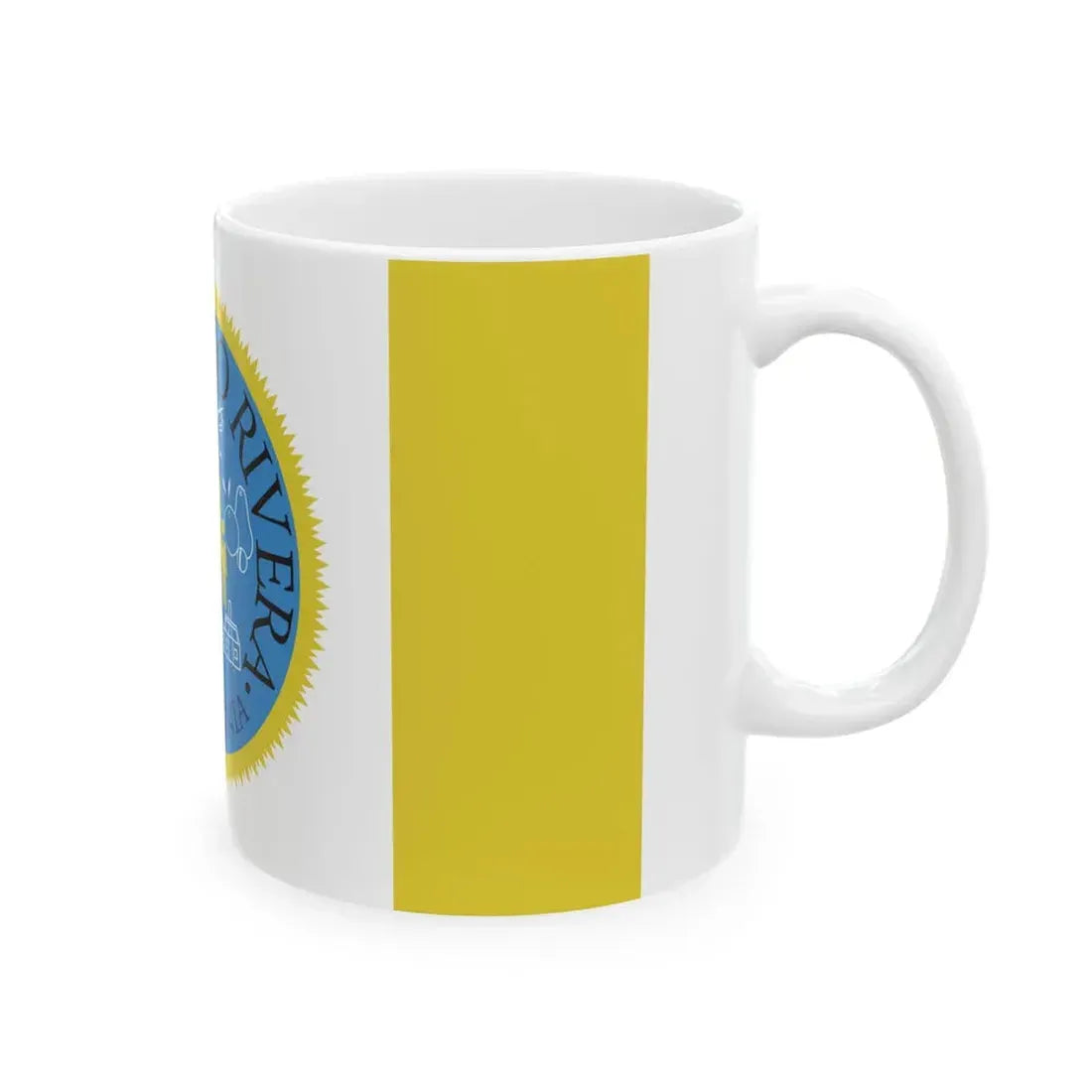 Flag of Pico Rivera California (United States) White Coffee Mug - Go Mug Yourself