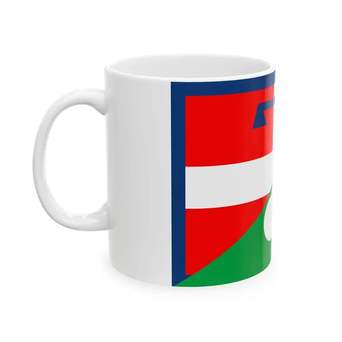 Flag of Piedmont and Lombardy (Italy) White Coffee Mug - Go Mug Yourself