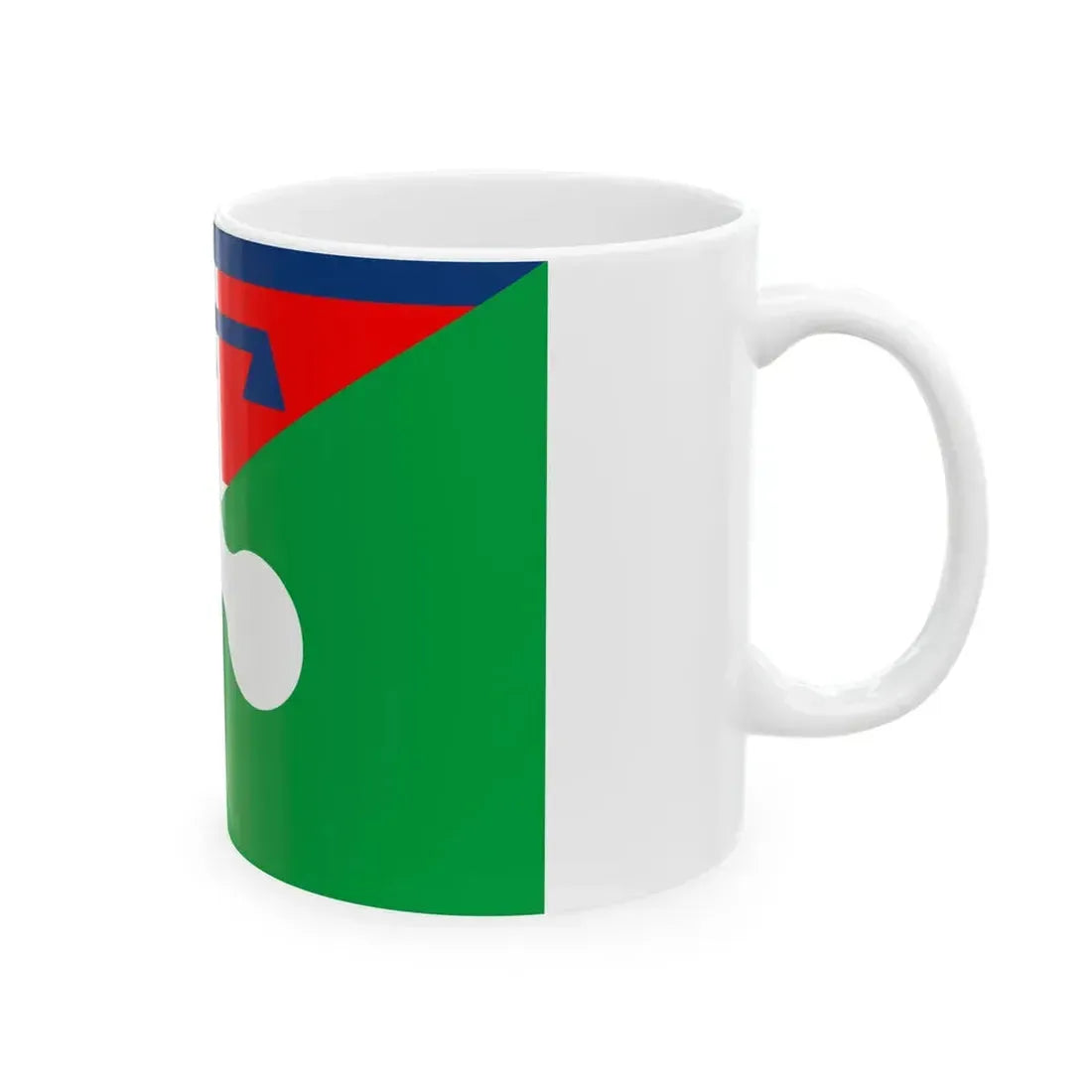 Flag of Piedmont and Lombardy (Italy) White Coffee Mug - Go Mug Yourself