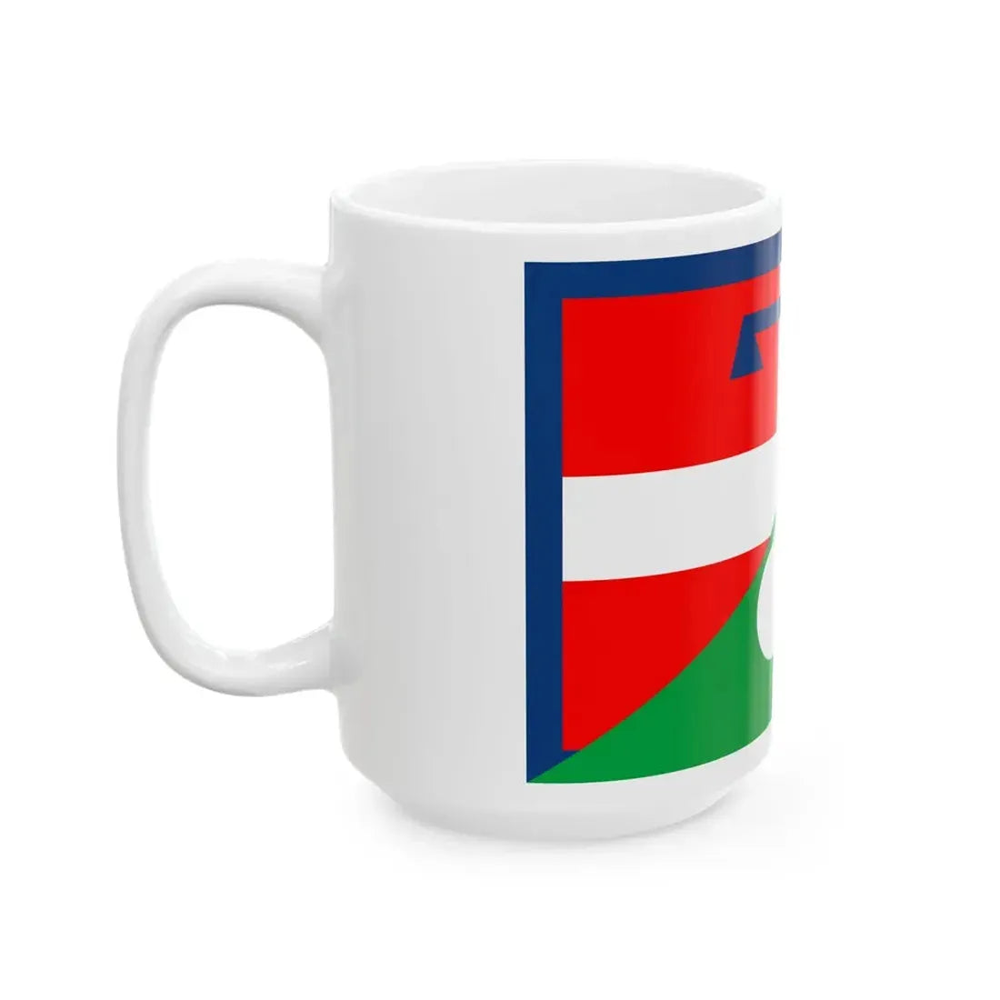 Flag of Piedmont and Lombardy (Italy) White Coffee Mug - Go Mug Yourself