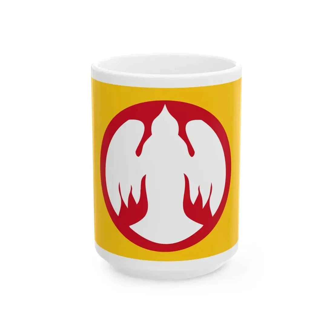 Flag of Pierre-Olivier Lapie as Governor of Chad (Belgium) White Coffee Mug 15oz - Go Mug Yourself