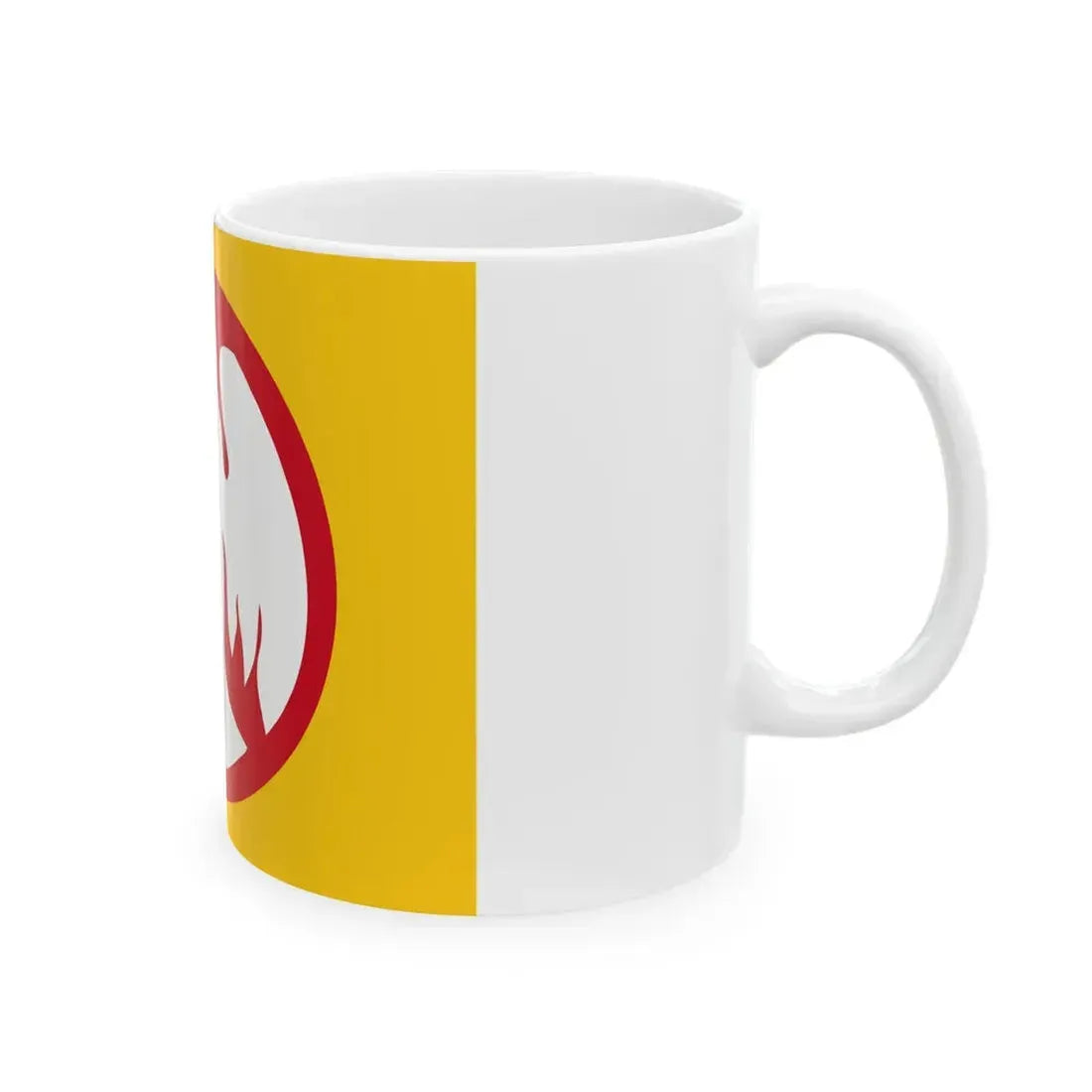 Flag of Pierre-Olivier Lapie as Governor of Chad (Belgium) White Coffee Mug - Go Mug Yourself