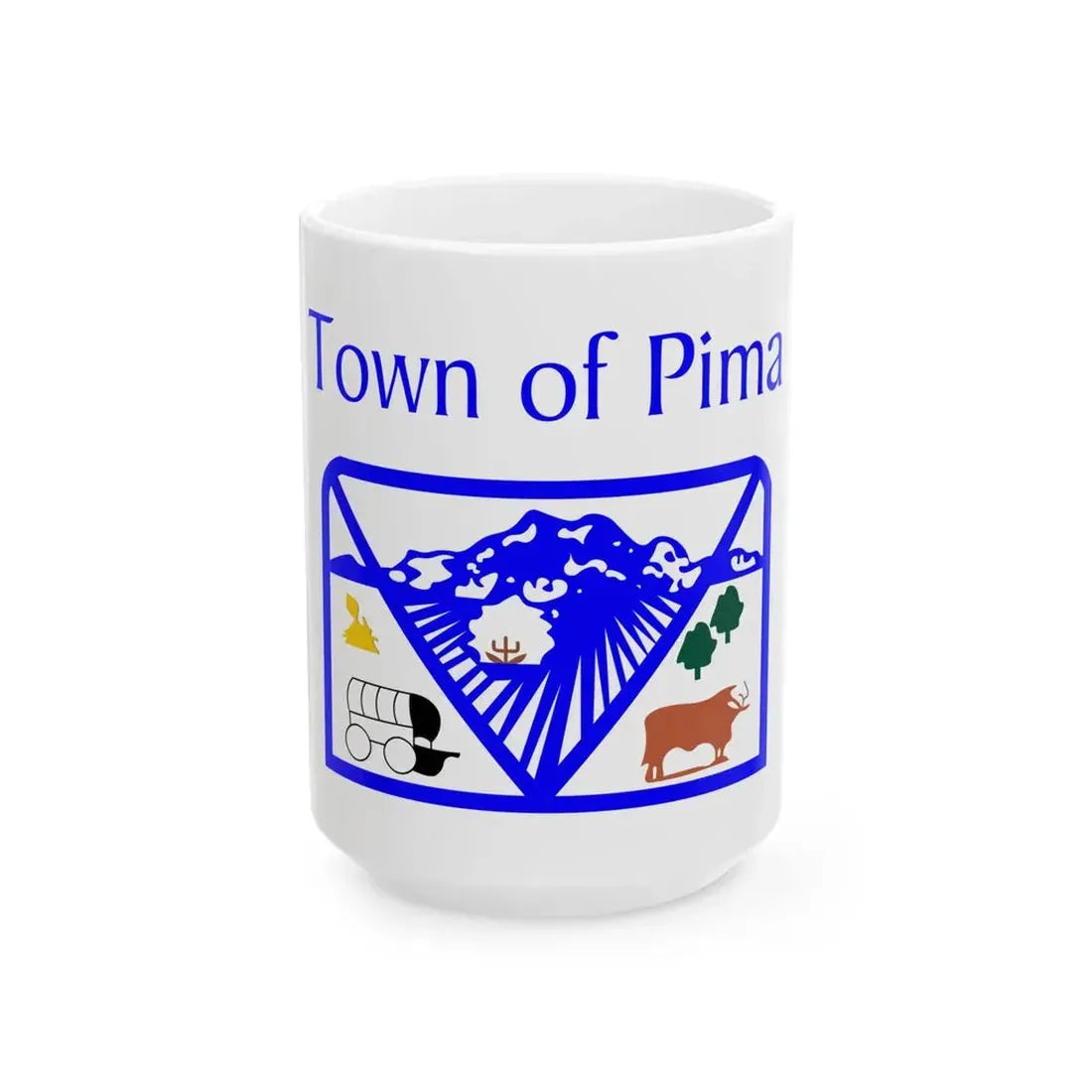 Flag of Pima Arizona (United States) White Coffee Mug 15oz - Go Mug Yourself