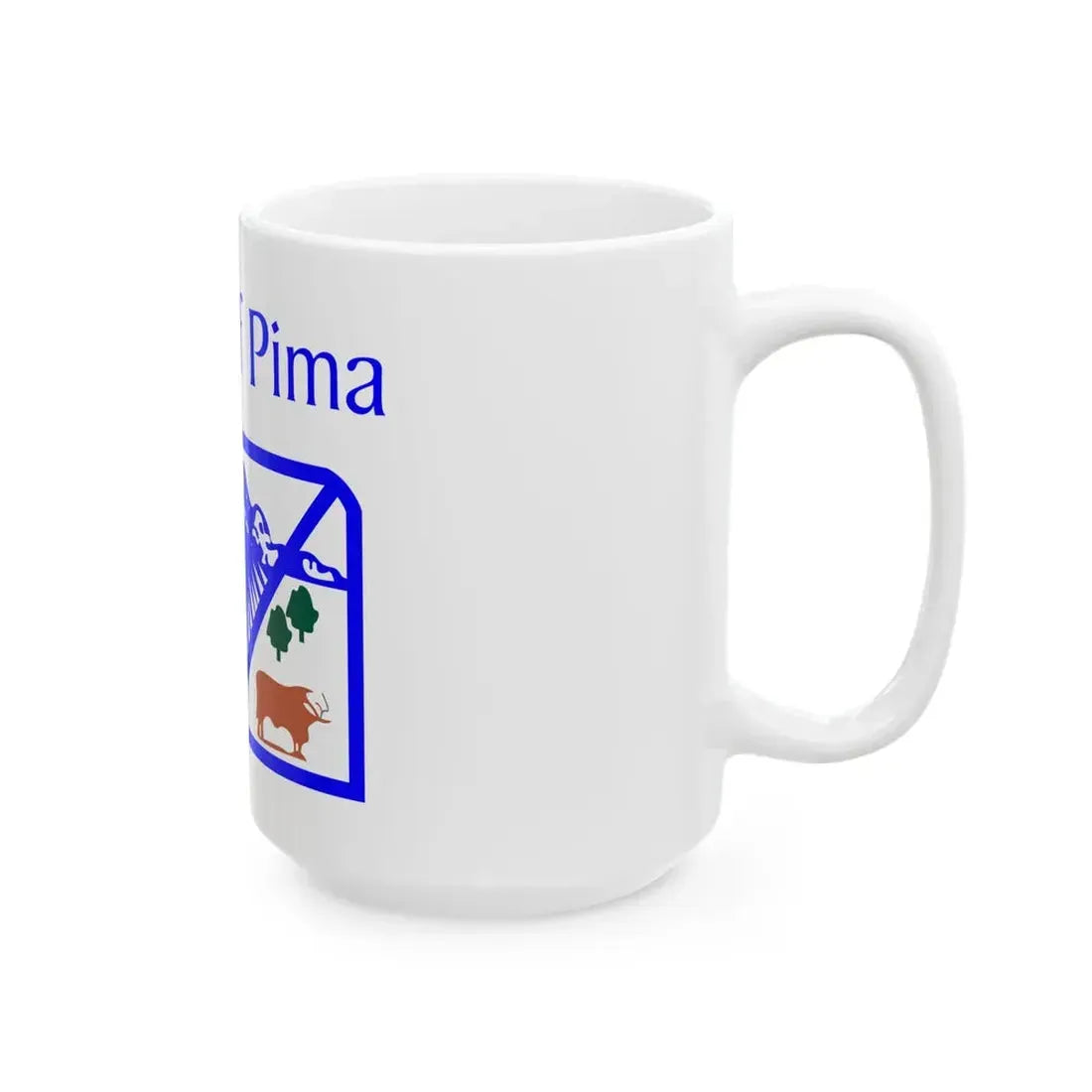 Flag of Pima Arizona (United States) White Coffee Mug - Go Mug Yourself