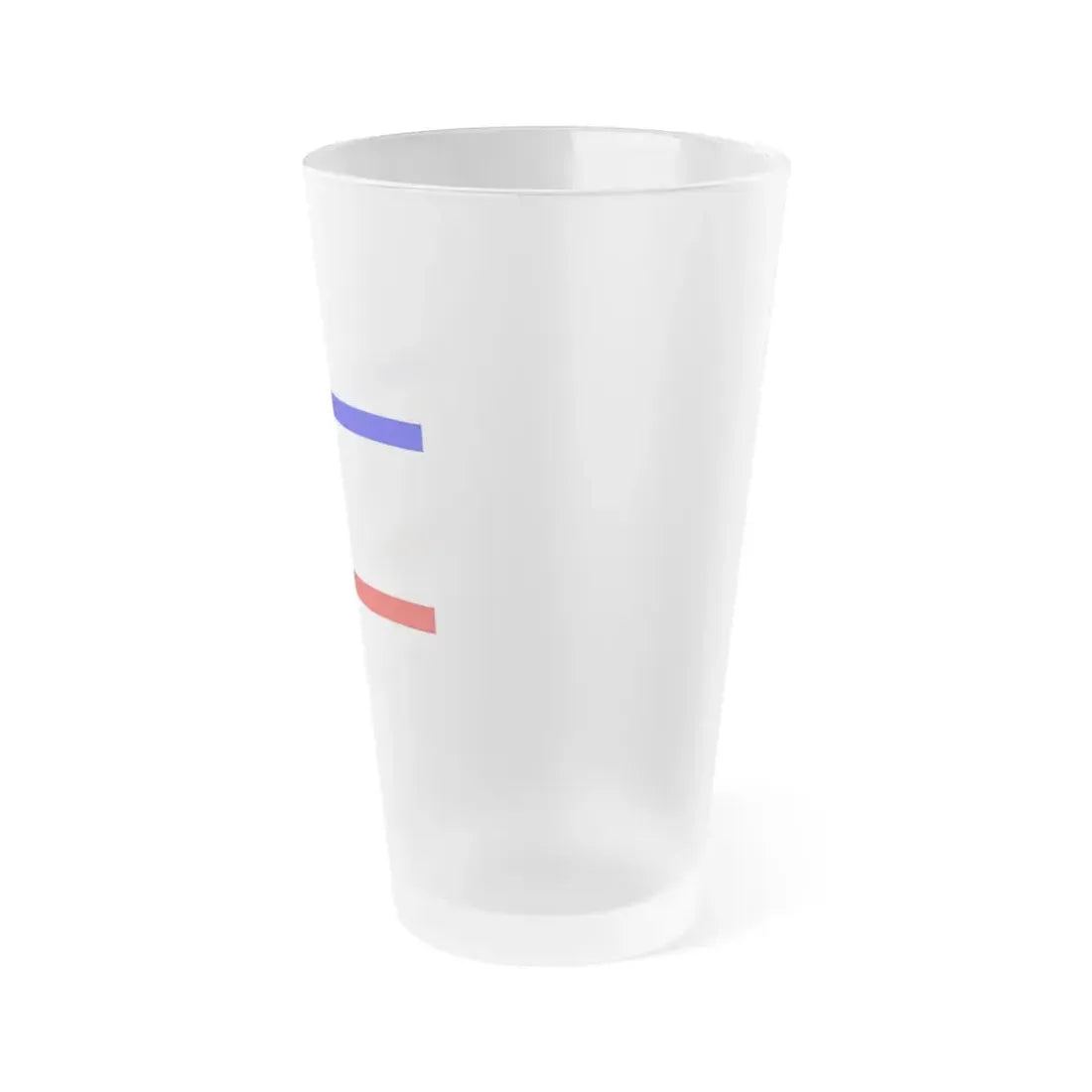 Flag of Pinneberg Germany - Frosted Pint Glass 16oz - Go Mug Yourself