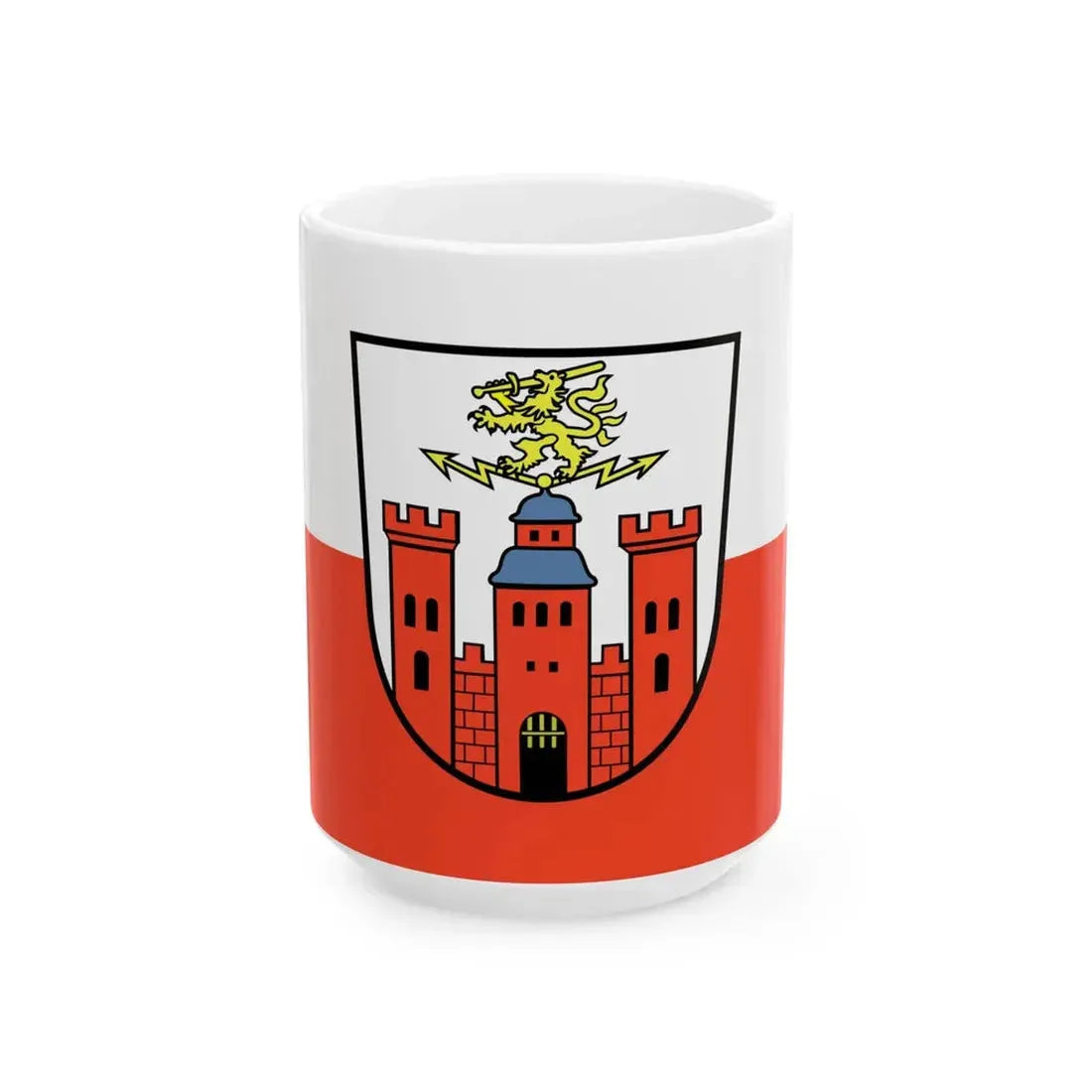 Flag of Pirmasens (Germany) White Coffee Mug 15oz - Go Mug Yourself