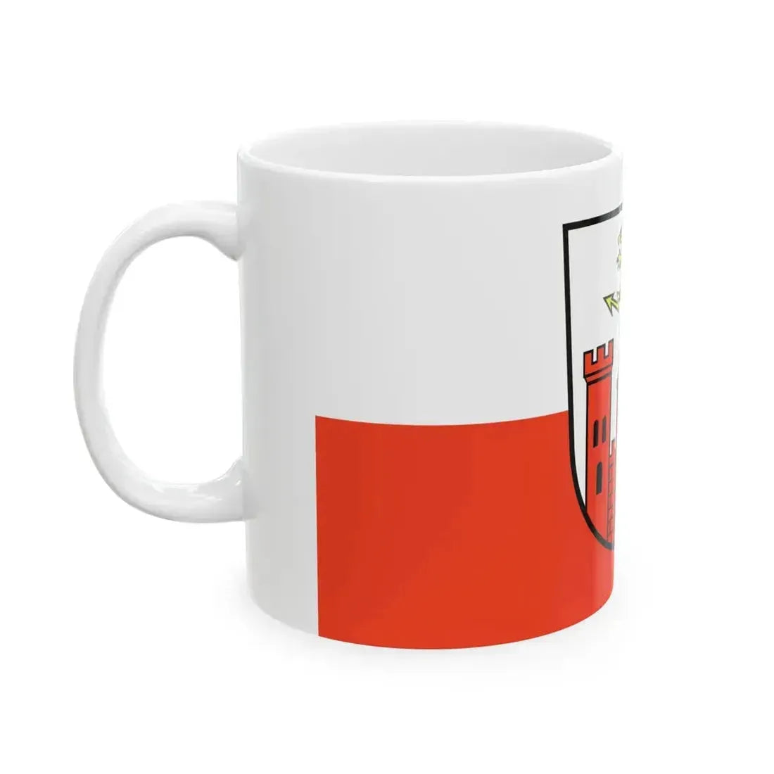 Flag of Pirmasens (Germany) White Coffee Mug - Go Mug Yourself