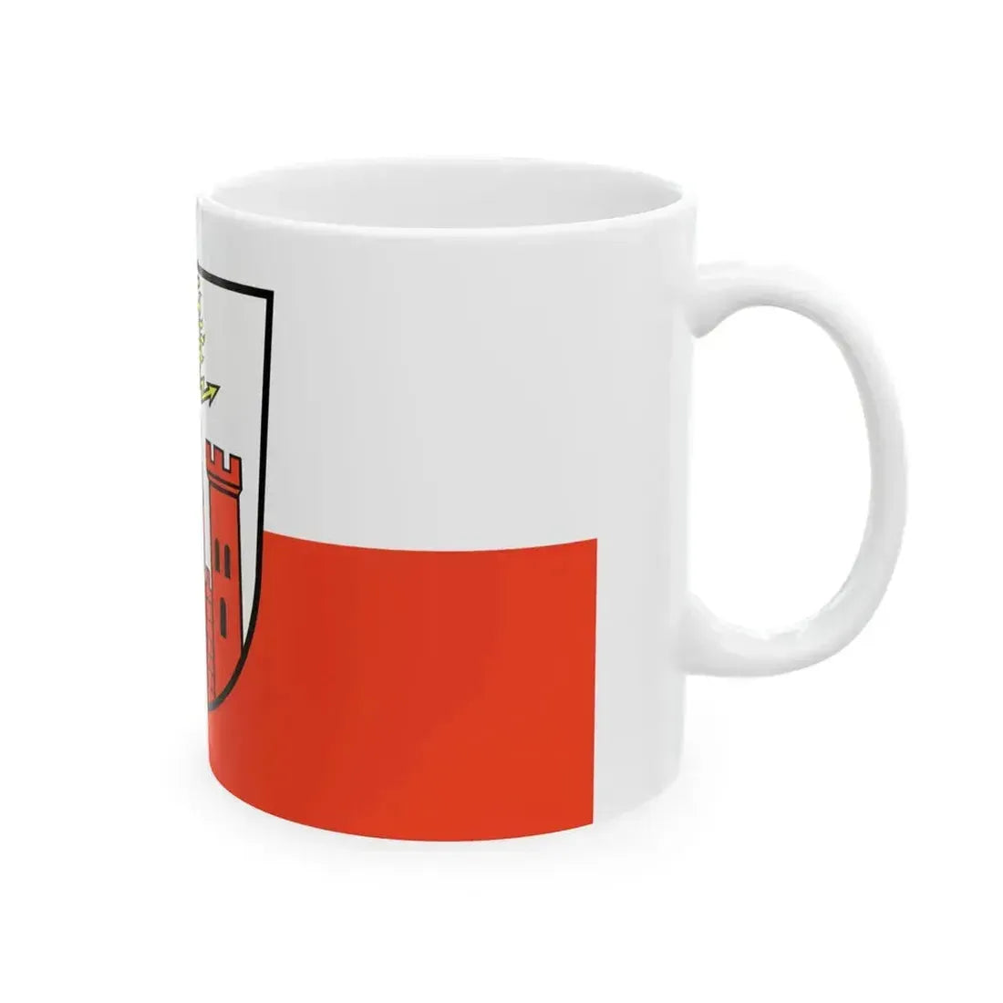Flag of Pirmasens (Germany) White Coffee Mug - Go Mug Yourself