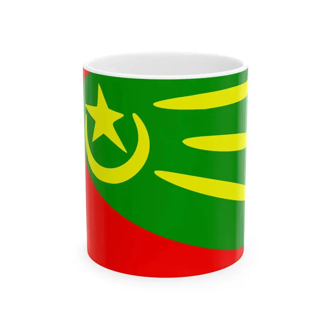 Flag of Plasnica Municipality North Macedonia (North Macedonia) White Coffee Mug 11oz - Go Mug Yourself