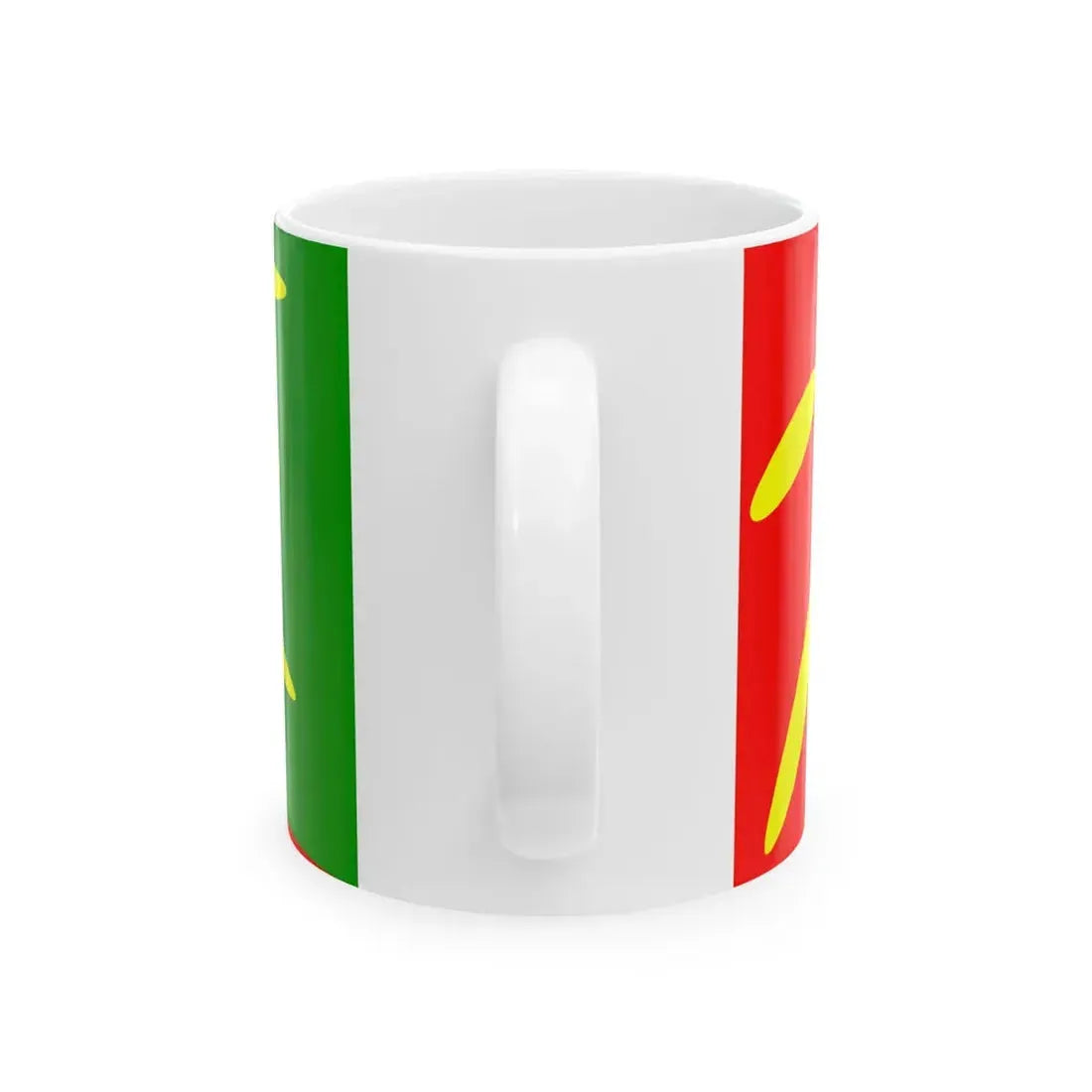 Flag of Plasnica Municipality North Macedonia (North Macedonia) White Coffee Mug - Go Mug Yourself