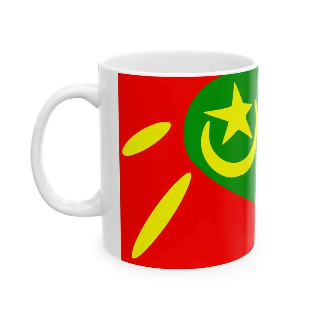 Flag of Plasnica Municipality North Macedonia (North Macedonia) White Coffee Mug - Go Mug Yourself