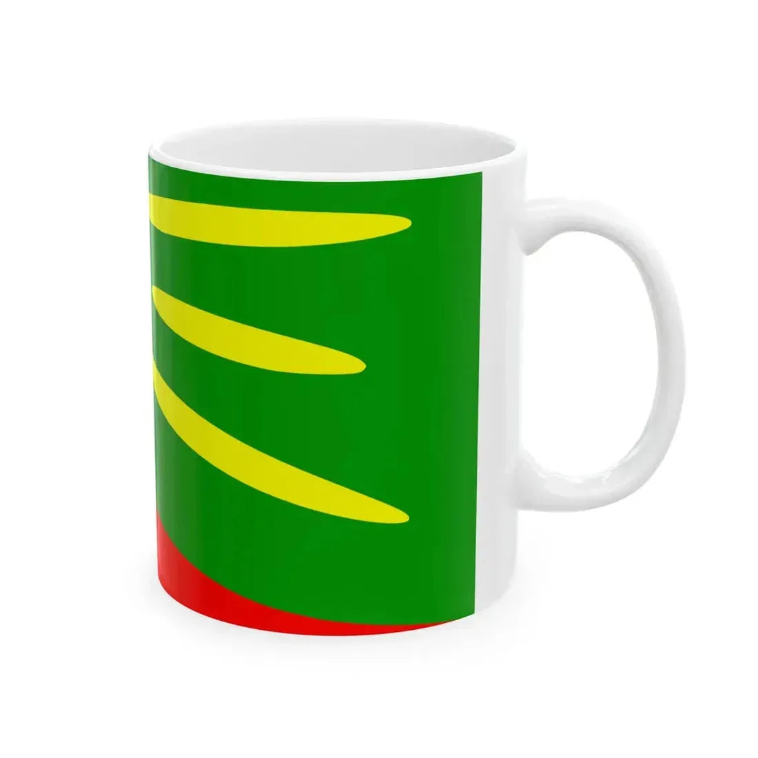 Flag of Plasnica Municipality North Macedonia (North Macedonia) White Coffee Mug - Go Mug Yourself