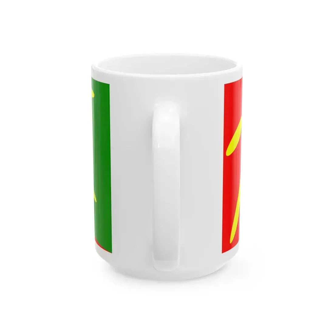 Flag of Plasnica Municipality North Macedonia (North Macedonia) White Coffee Mug - Go Mug Yourself
