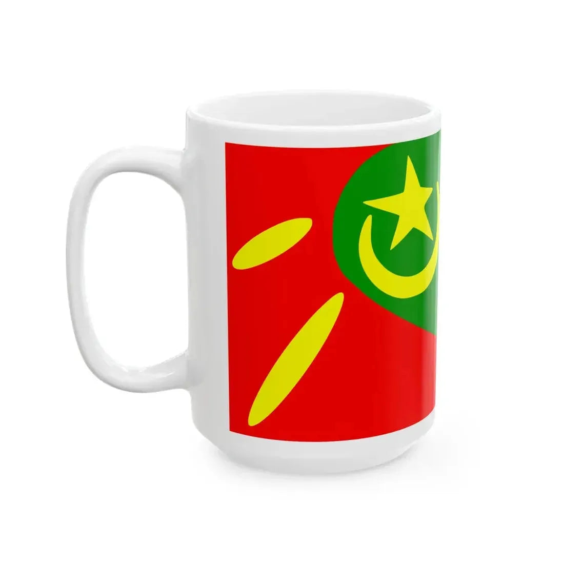 Flag of Plasnica Municipality North Macedonia (North Macedonia) White Coffee Mug - Go Mug Yourself