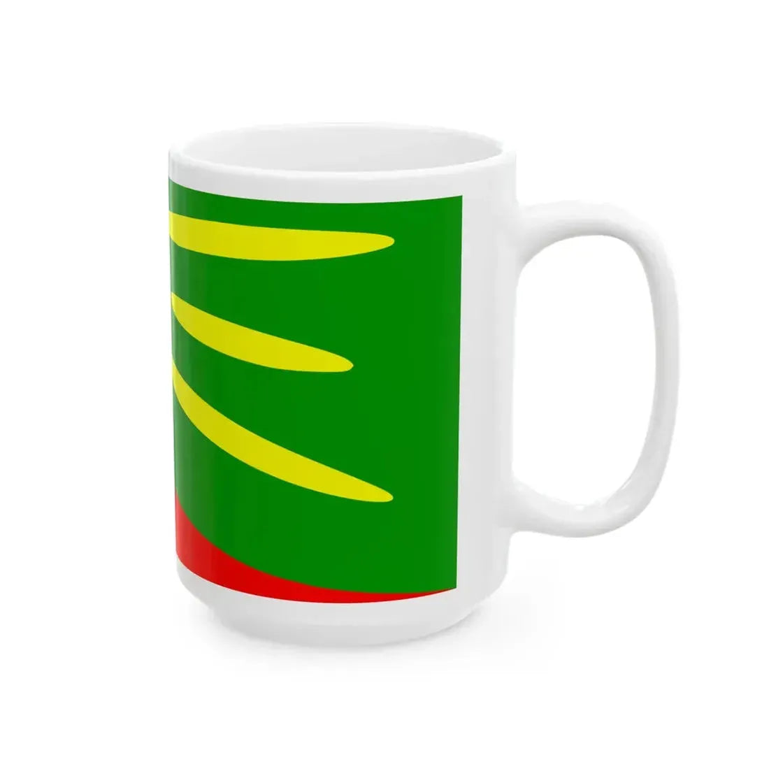 Flag of Plasnica Municipality North Macedonia (North Macedonia) White Coffee Mug - Go Mug Yourself