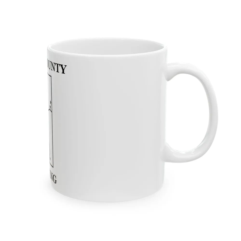 Flag of Platte County Wyoming (United States) White Coffee Mug - Go Mug Yourself