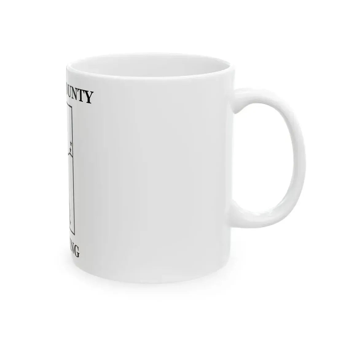 Flag of Platte County Wyoming (United States) White Coffee Mug - Go Mug Yourself