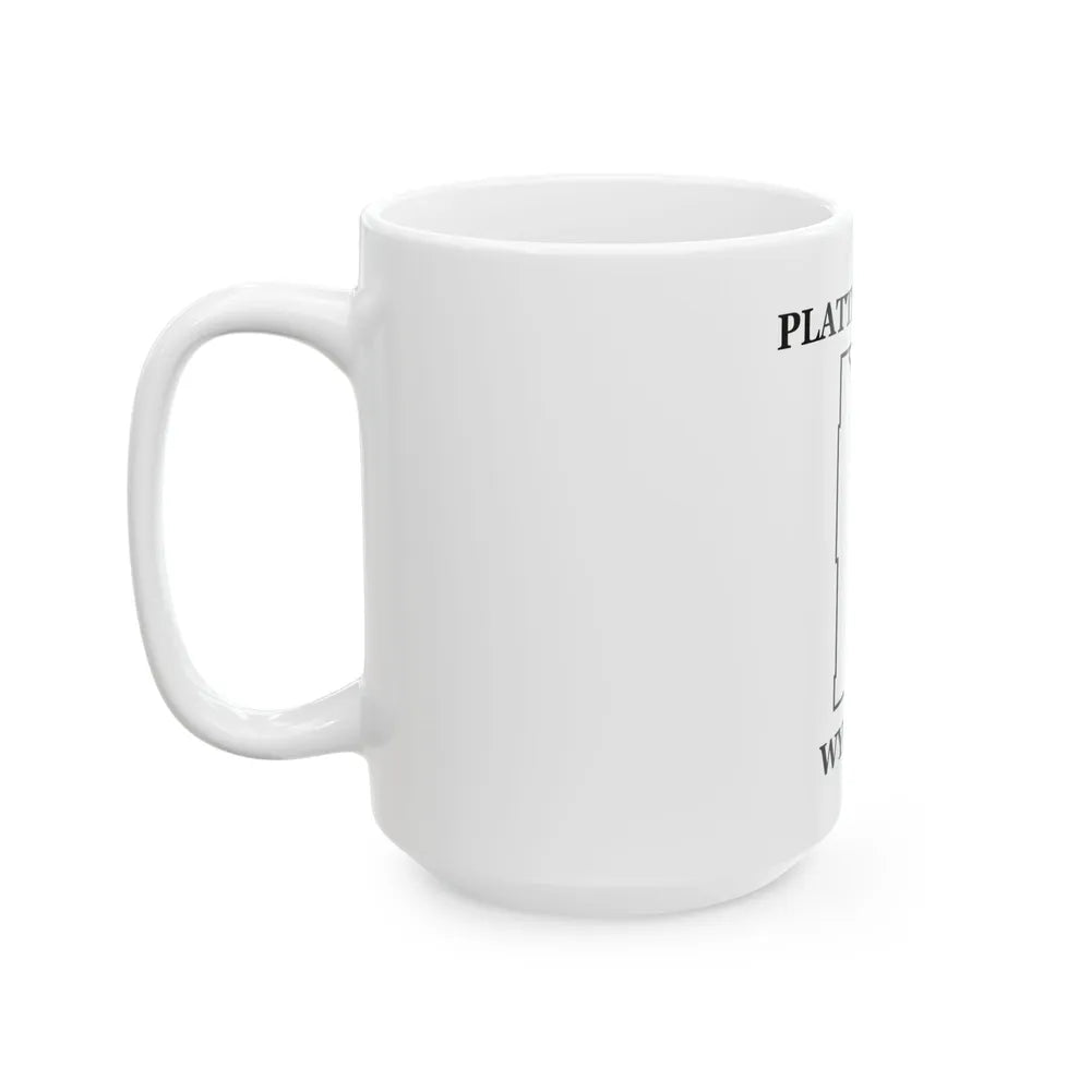 Flag of Platte County Wyoming (United States) White Coffee Mug - Go Mug Yourself