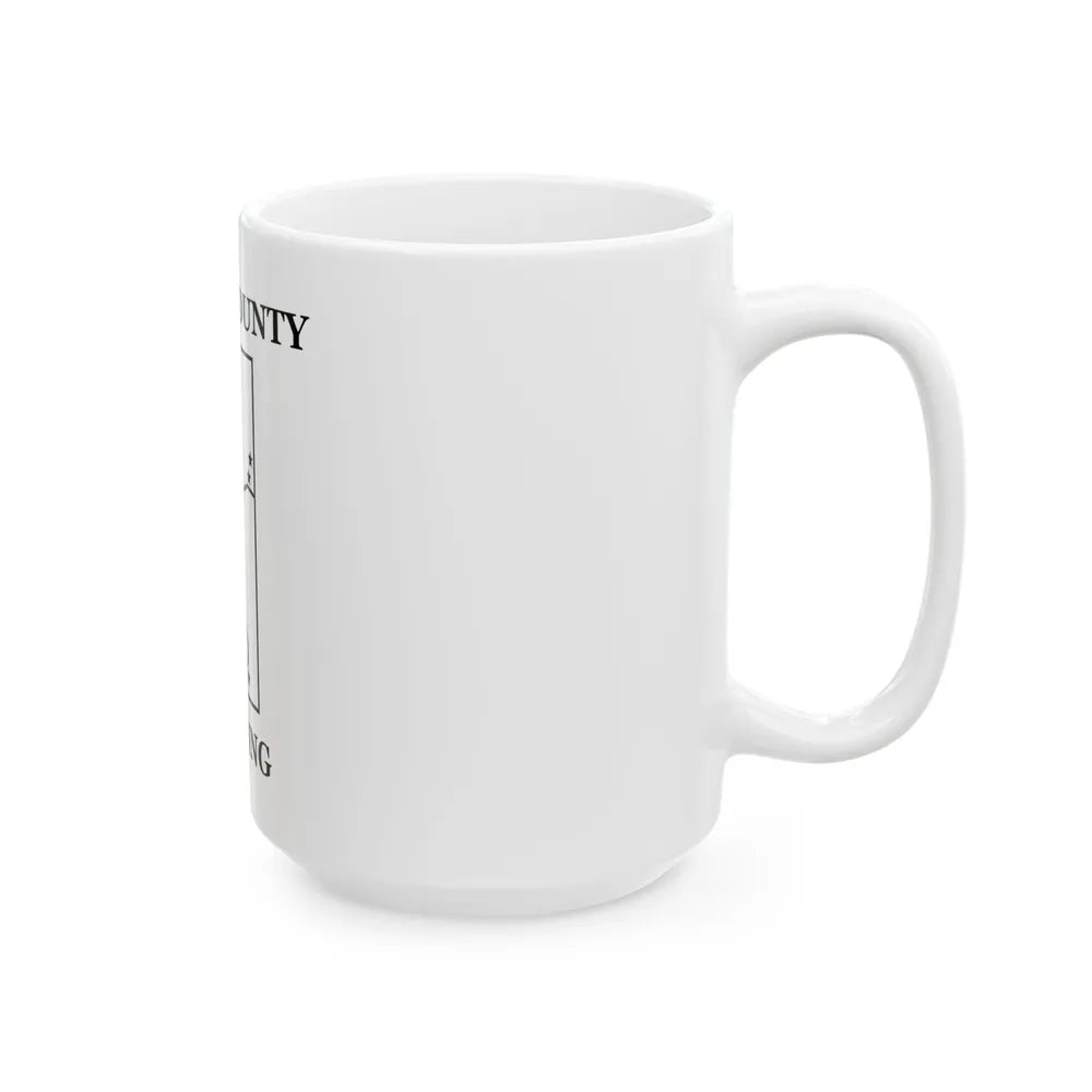 Flag of Platte County Wyoming (United States) White Coffee Mug - Go Mug Yourself