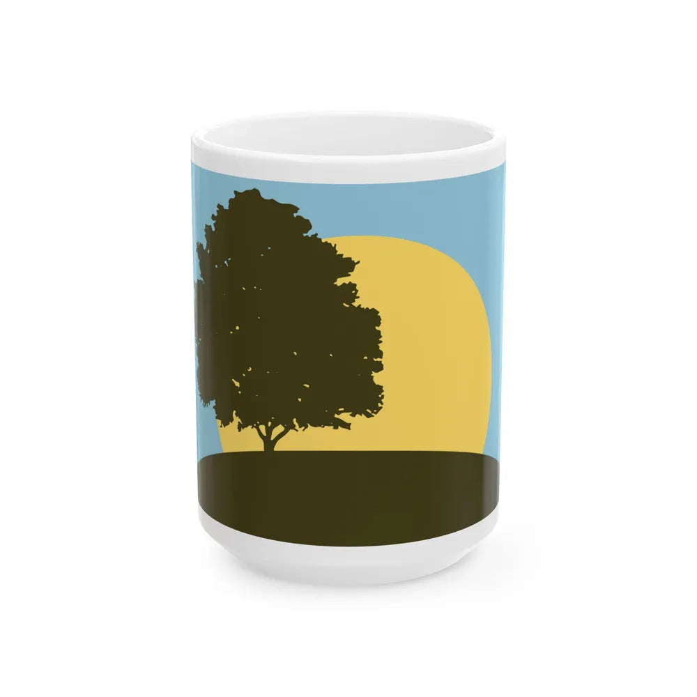 Flag of Pleasant Ridge Michigan (United States) White Coffee Mug 15oz - Go Mug Yourself