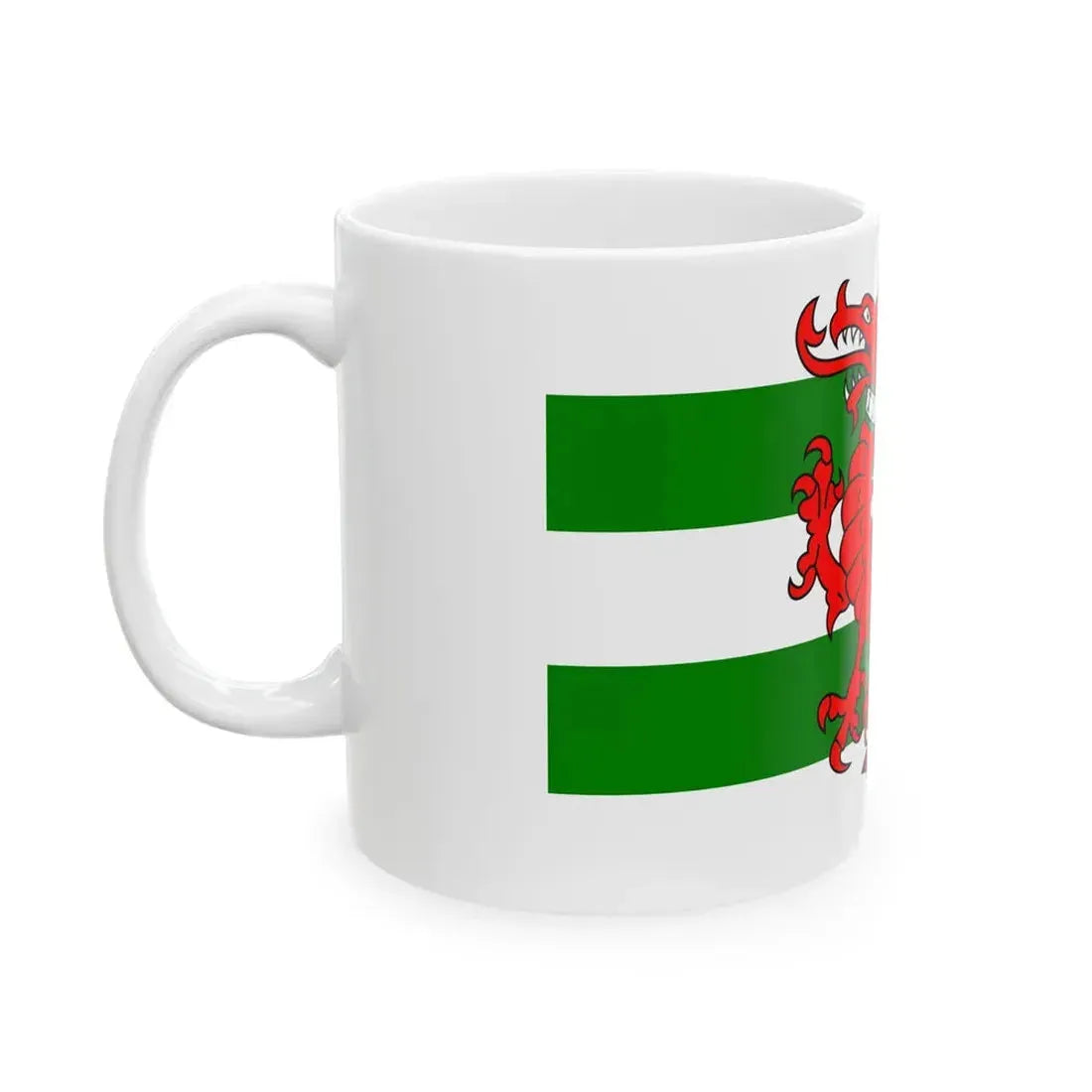 Flag of Plomelin (France) White Coffee Mug - Go Mug Yourself