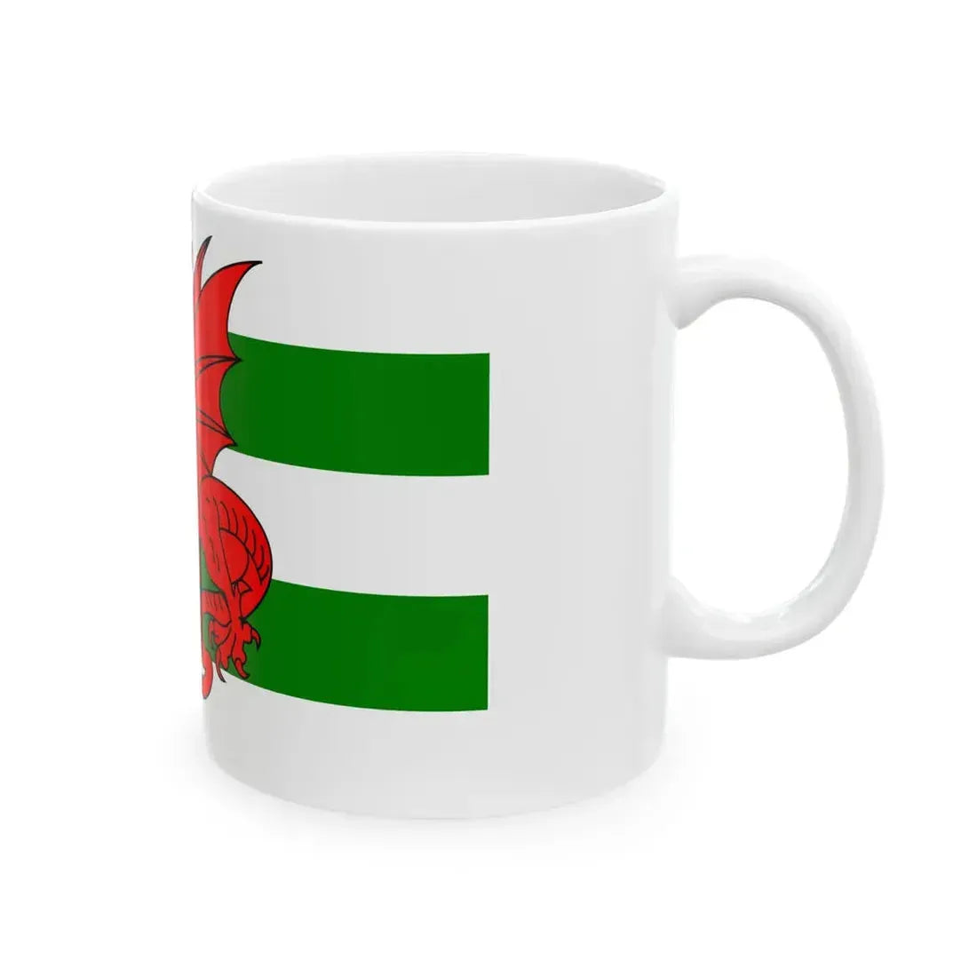 Flag of Plomelin (France) White Coffee Mug - Go Mug Yourself