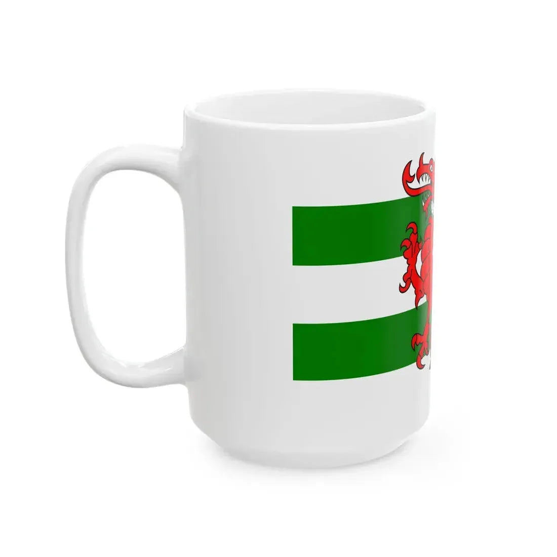 Flag of Plomelin (France) White Coffee Mug - Go Mug Yourself