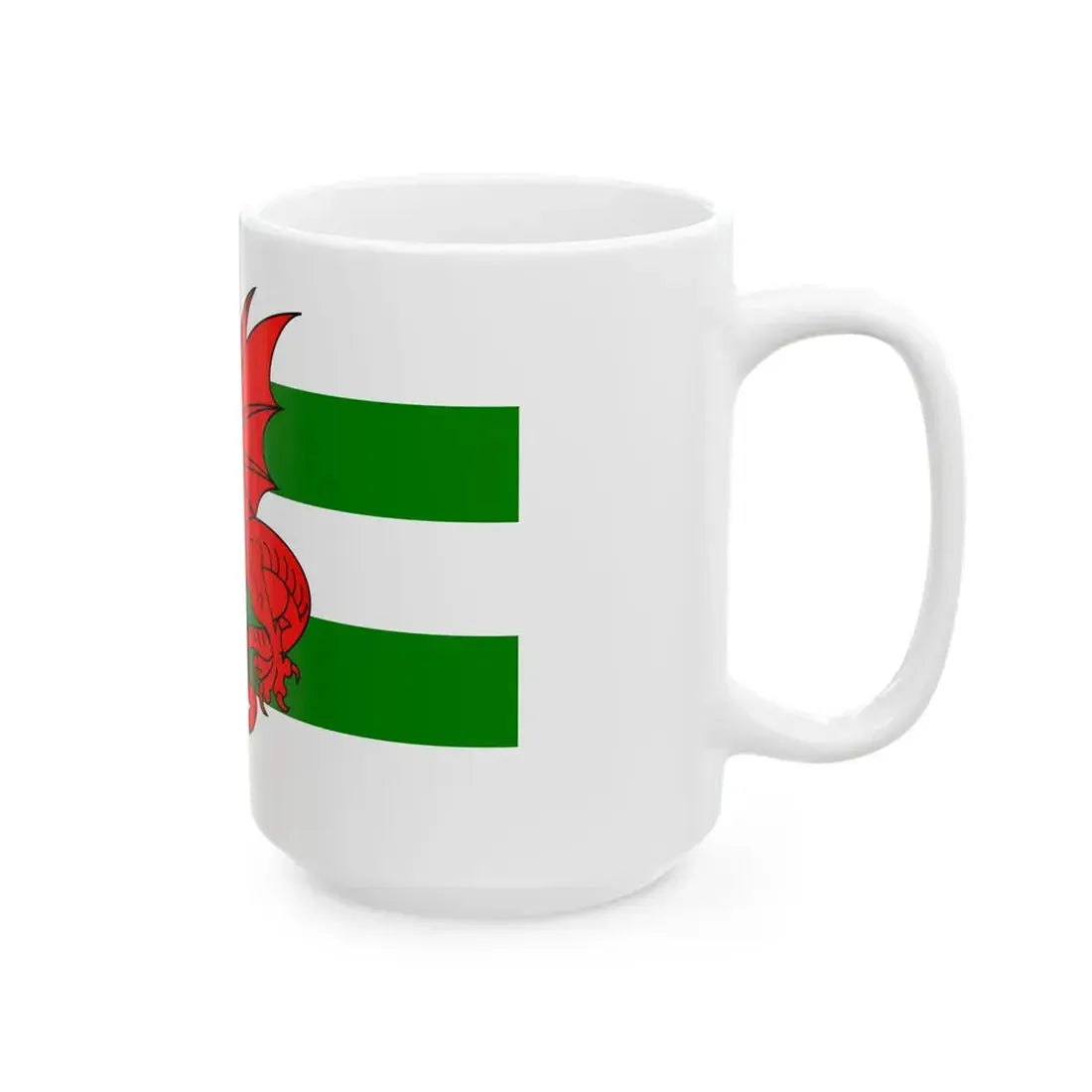 Flag of Plomelin (France) White Coffee Mug - Go Mug Yourself