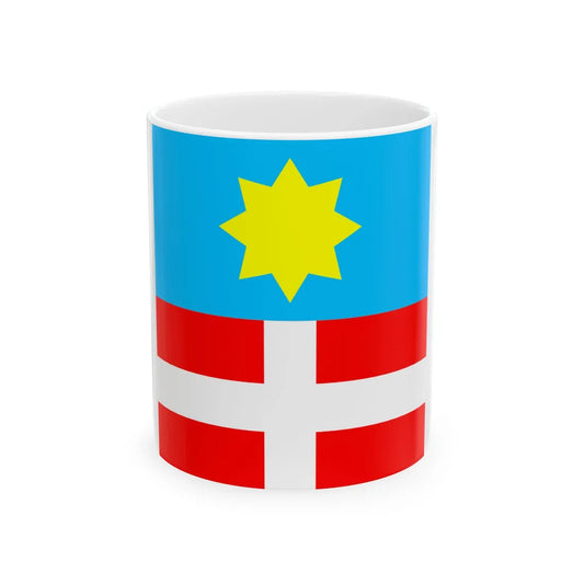 Flag of Pochaiv (Ukraine) White Coffee Mug 11oz - Go Mug Yourself