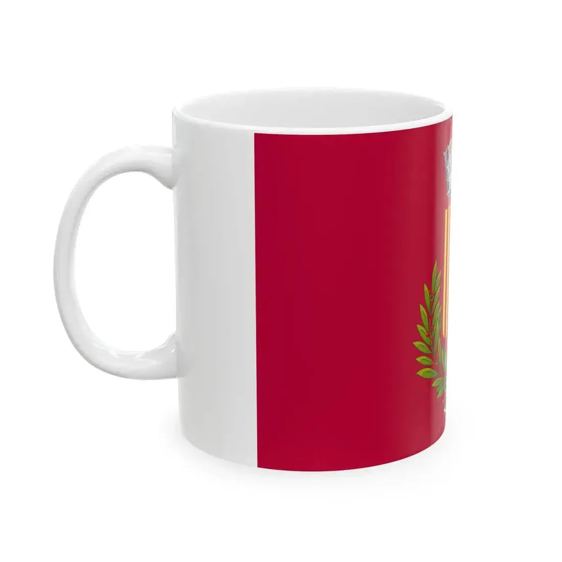 Flag of Poggio Renatico (Italy) White Coffee Mug - Go Mug Yourself