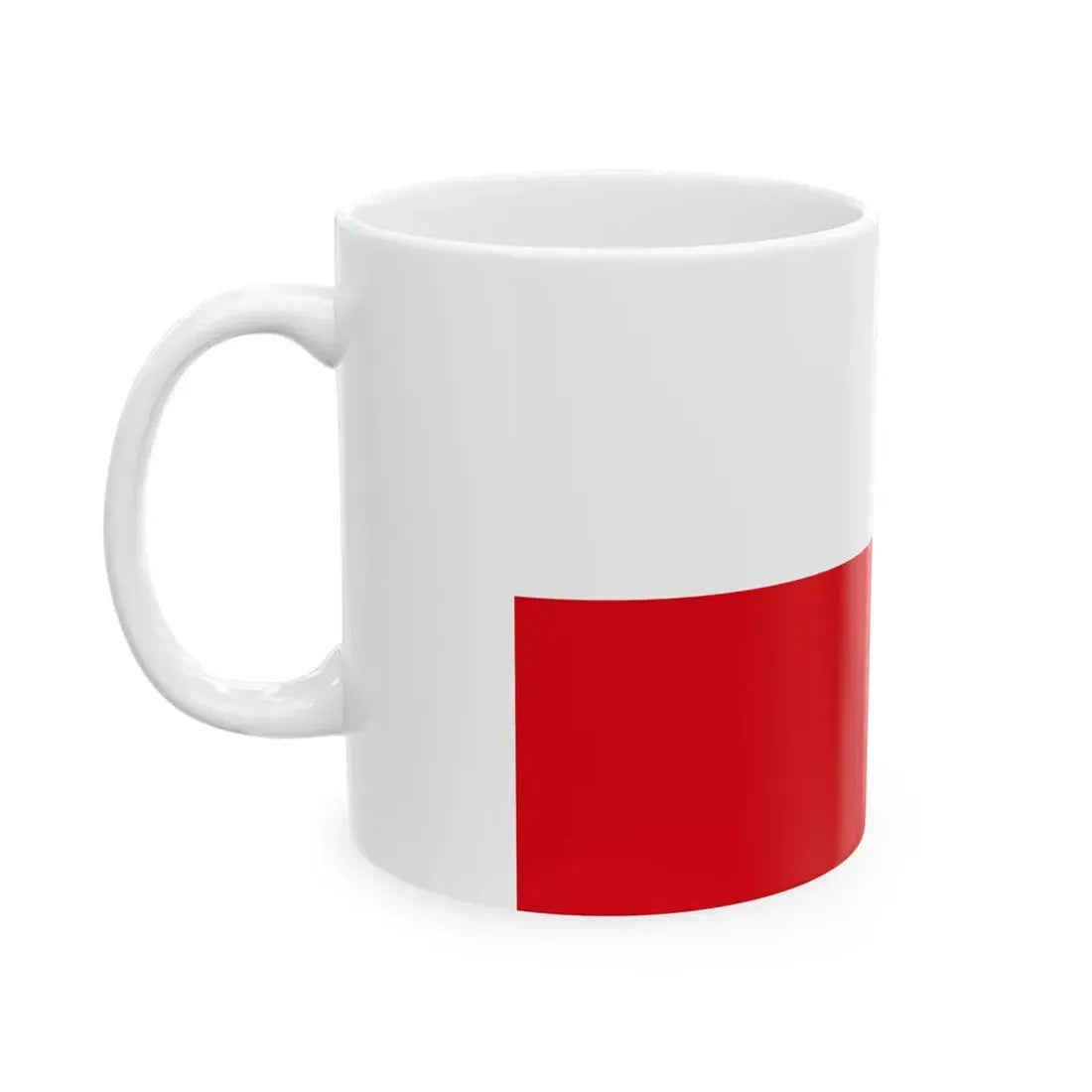 Flag of Poland alternative colors (Poland) White Coffee Mug - Go Mug Yourself