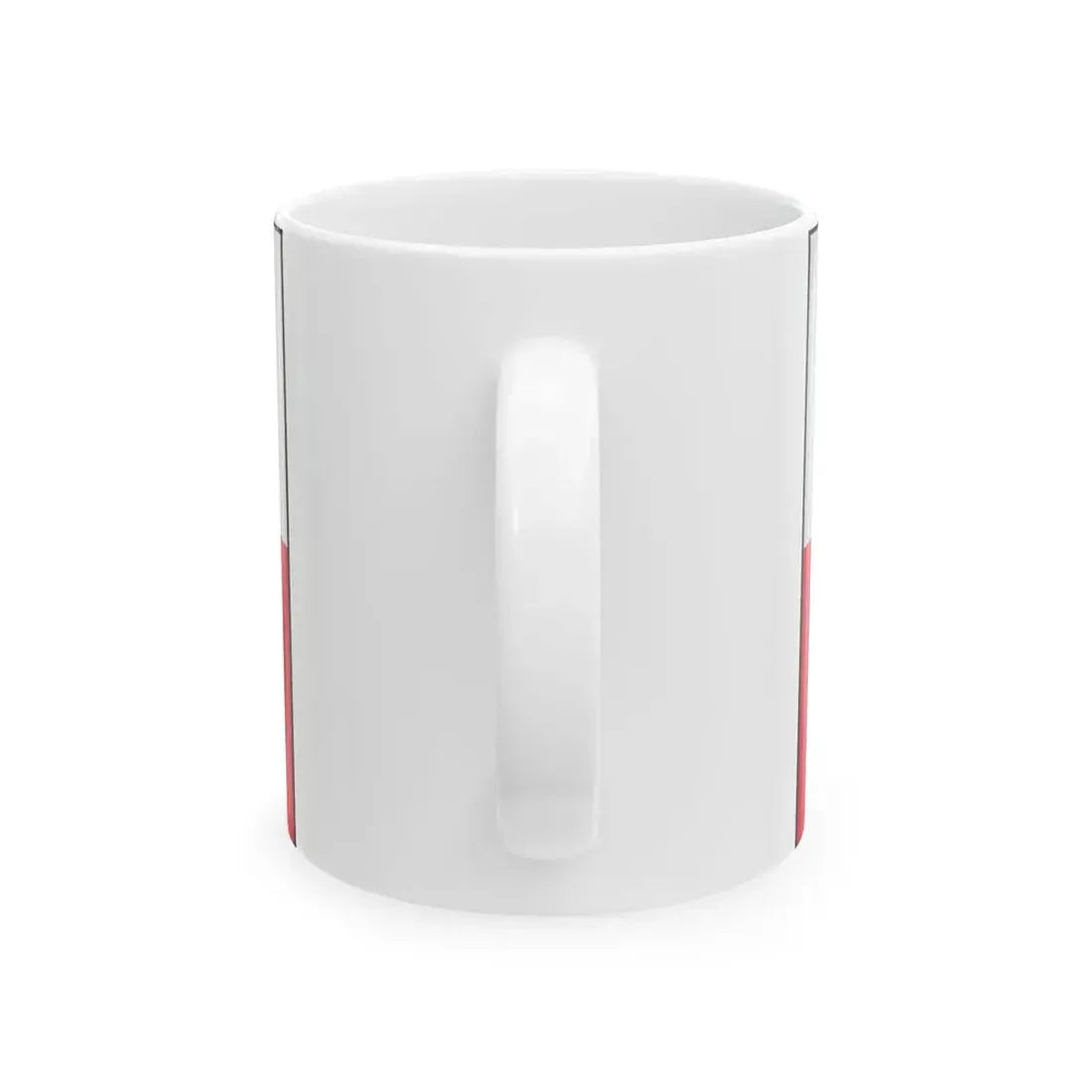 Flag of Poland bordered (Poland) White Coffee Mug - Go Mug Yourself