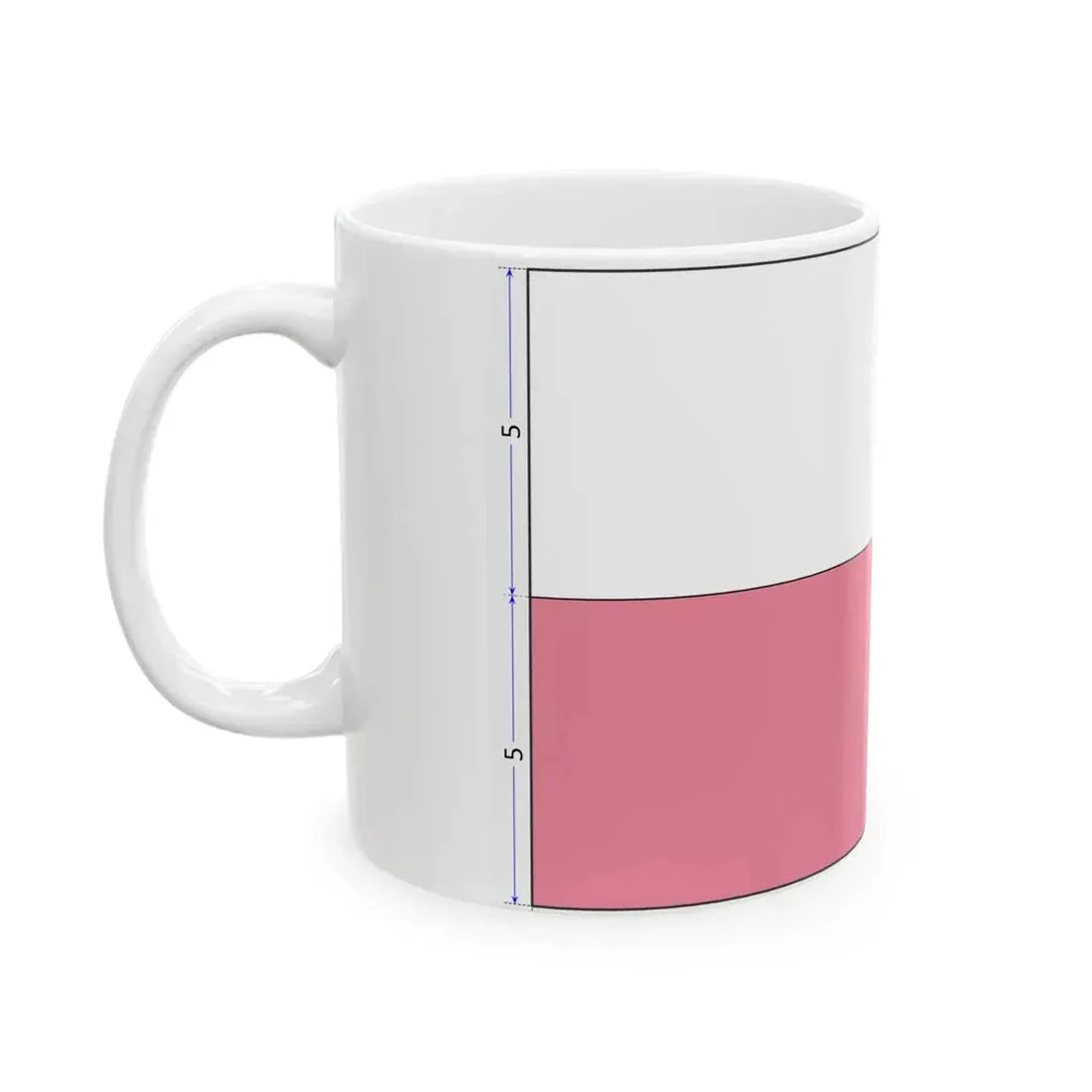 Flag of Poland construction sheet (Poland) White Coffee Mug - Go Mug Yourself
