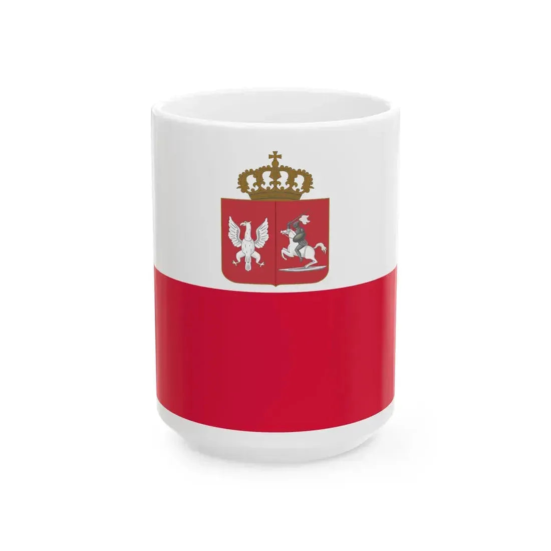Flag of Poland November Uprising (Poland) White Coffee Mug 15oz - Go Mug Yourself