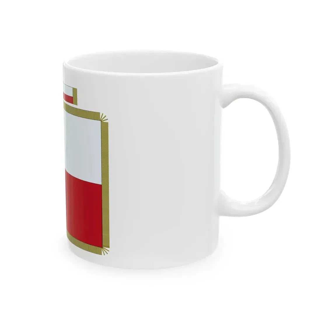 Flag of Poland parade (Poland) White Coffee Mug - Go Mug Yourself