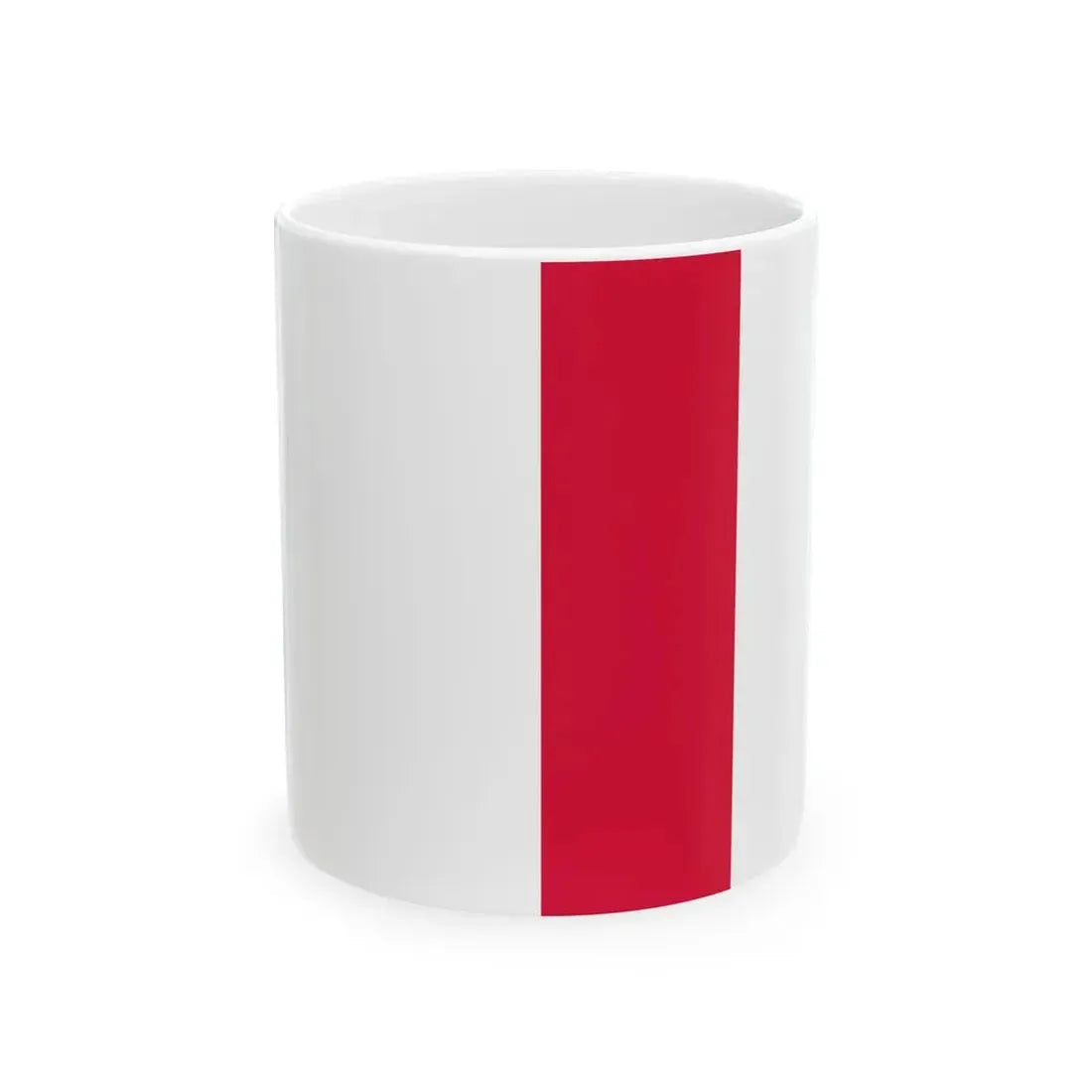 Flag of Poland vertical (Poland) White Coffee Mug 11oz - Go Mug Yourself