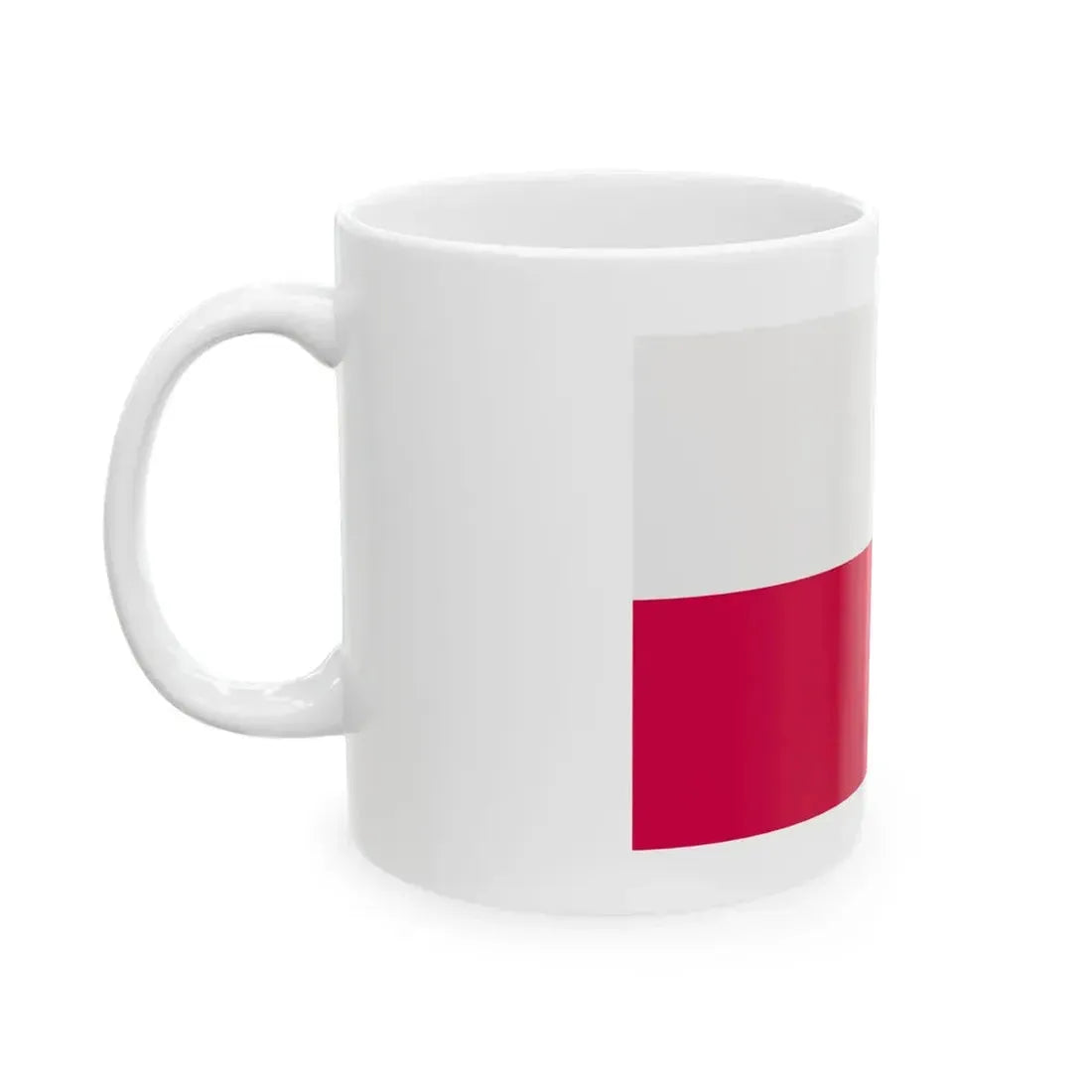 Flag of Poland-white bg (Poland) White Coffee Mug - Go Mug Yourself