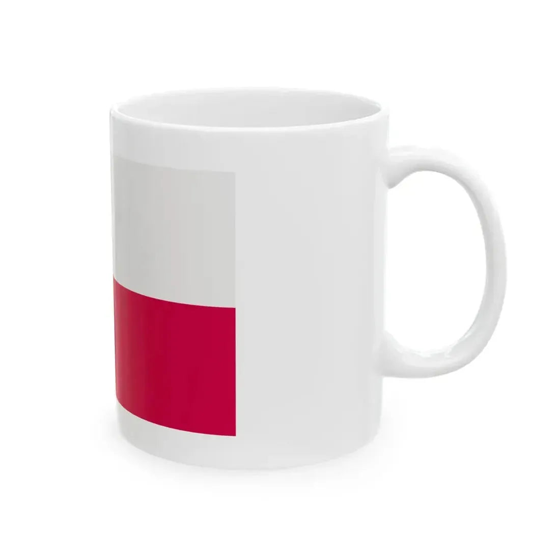 Flag of Poland-white bg (Poland) White Coffee Mug - Go Mug Yourself