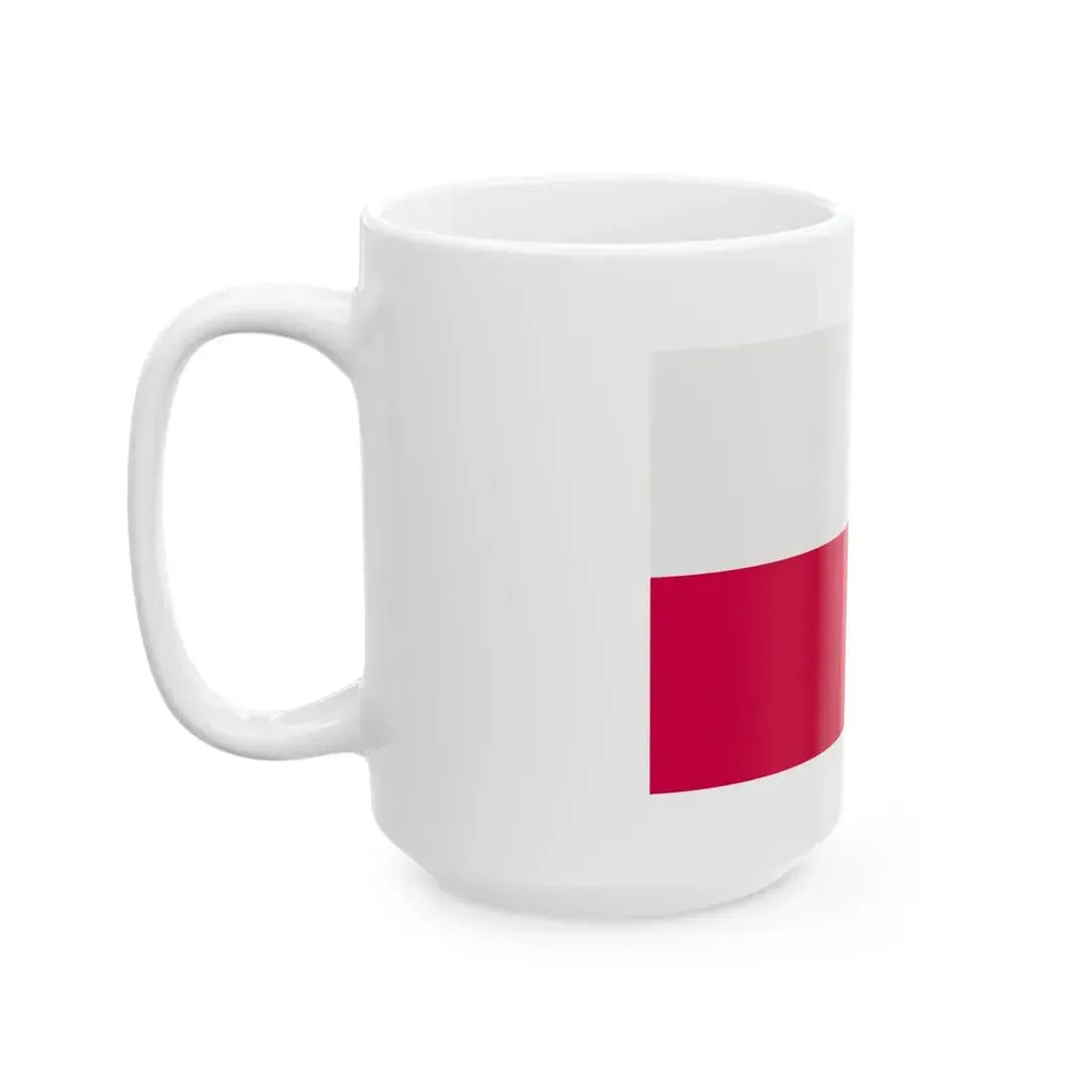 Flag of Poland-white bg (Poland) White Coffee Mug - Go Mug Yourself