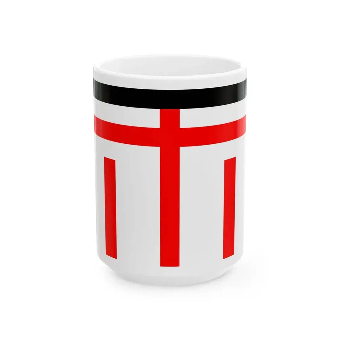 Flag of police of Japanese Taiwan 1897-1901 (Japan) White Coffee Mug 15oz - Go Mug Yourself