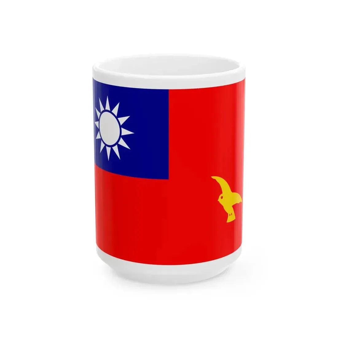 Flag of police of the Republic of China 1947 (China) White Coffee Mug 15oz - Go Mug Yourself