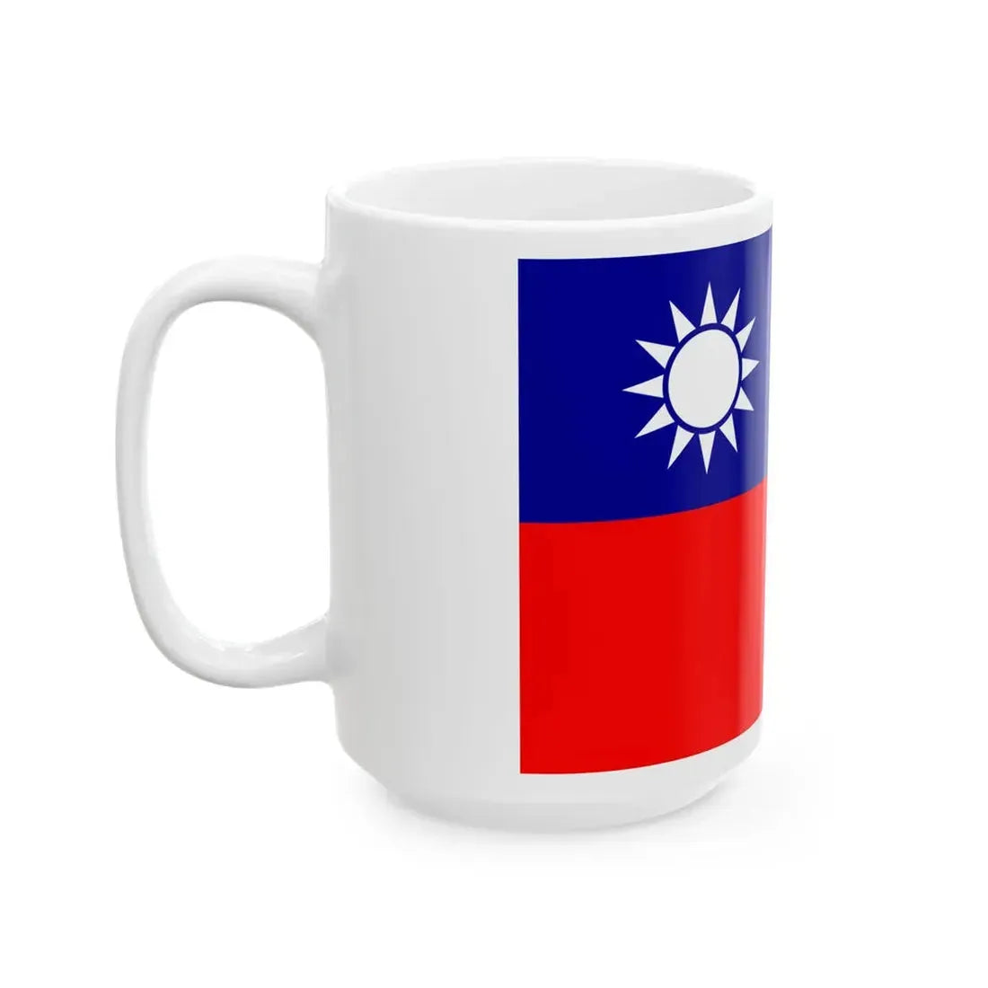 Flag of police of the Republic of China 1947 (China) White Coffee Mug - Go Mug Yourself