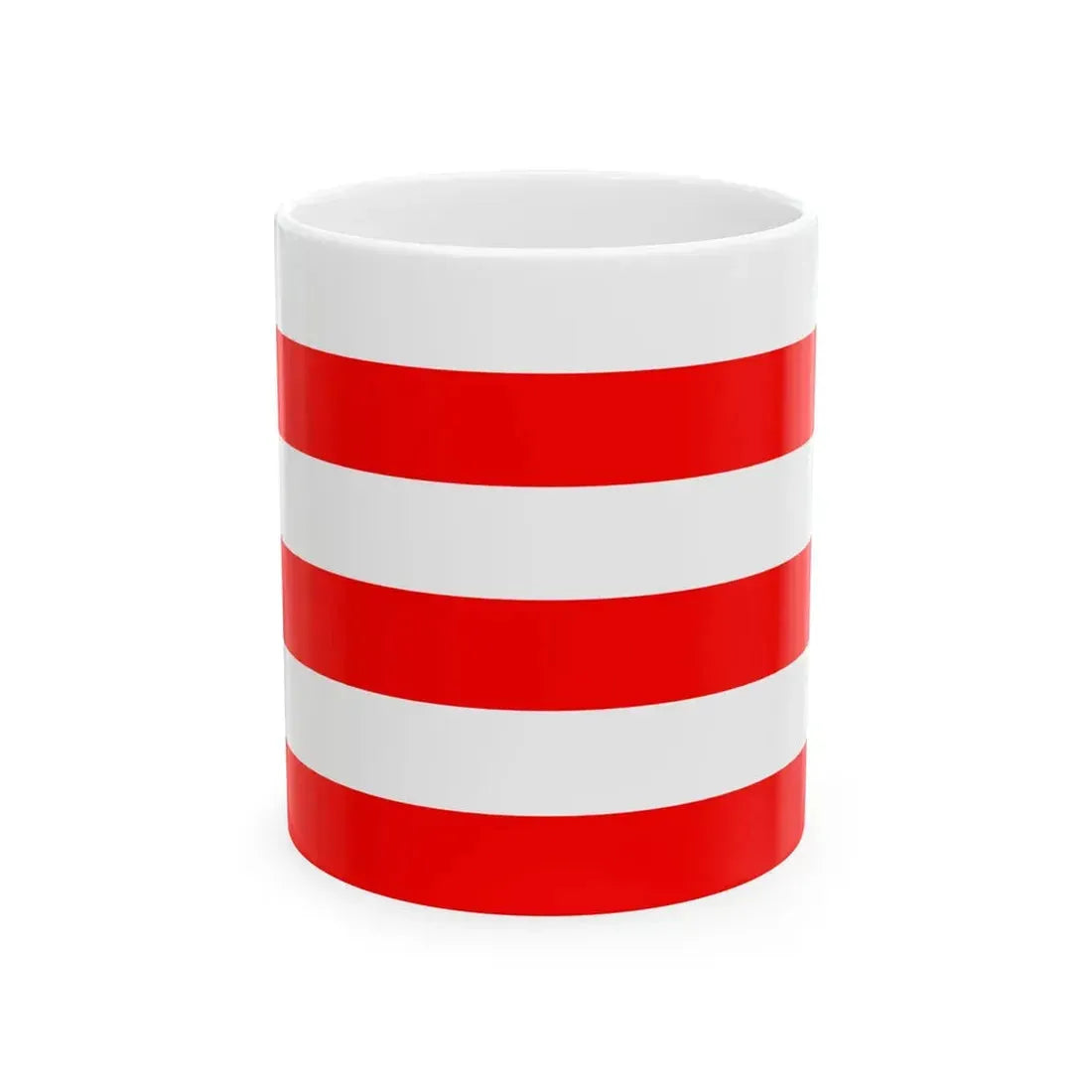 Flag of Polignac (France) White Coffee Mug 11oz - Go Mug Yourself
