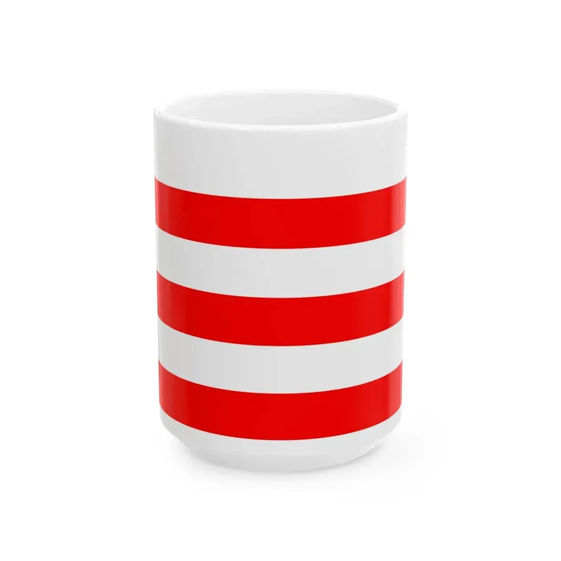 Flag of Polignac (France) White Coffee Mug 15oz - Go Mug Yourself