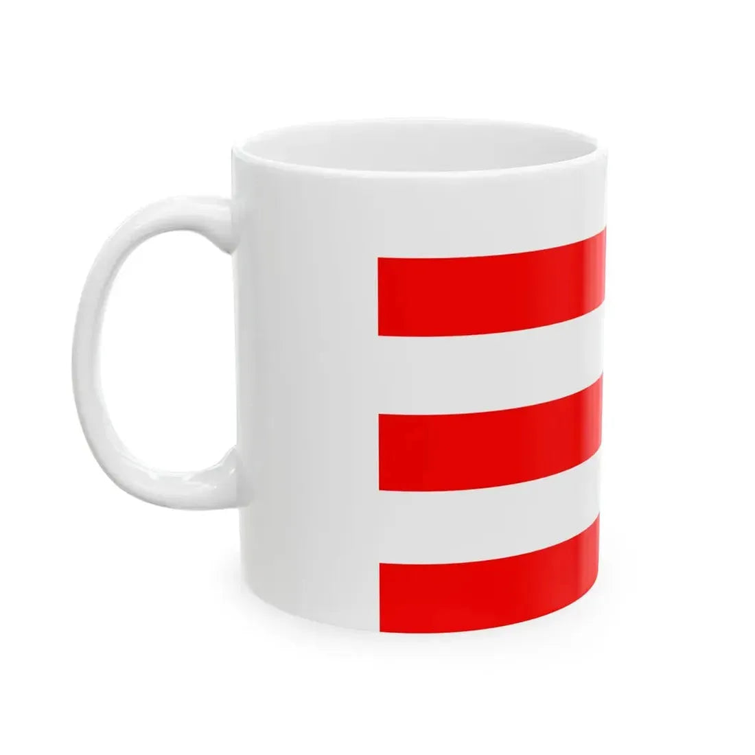 Flag of Polignac (France) White Coffee Mug - Go Mug Yourself