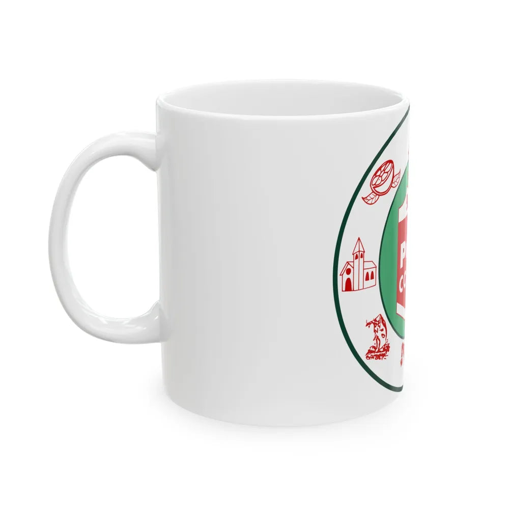 Flag of Polk County Florida (United States) White Coffee Mug - Go Mug Yourself